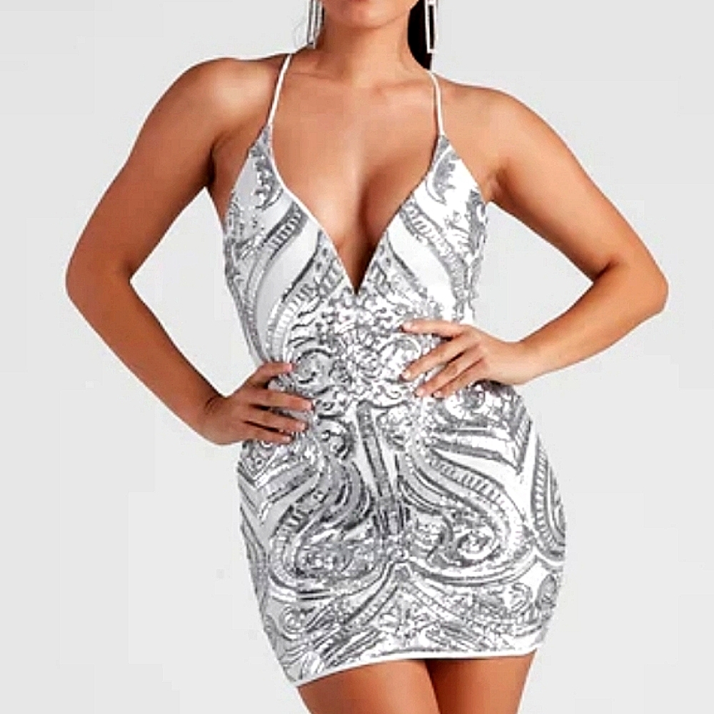 Stunning In Sequins Dress
